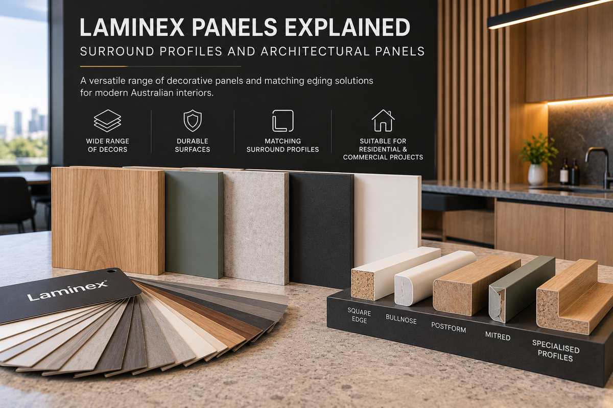 Laminex Panels Explained: Surround Profiles and Architectural Panels
