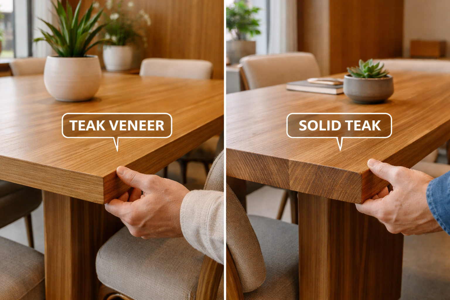 Teak Veneer vs Solid Teak: Choosing the Right Option for Australian Commercial Projects