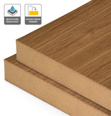 Blackwood Veneer Crown Cut Cross Grain on Moisture Resistant MDF