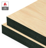 Clear Pine Veneer Crown Cut on Fire Rated Black MDF