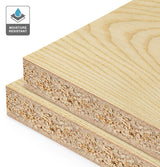 European Ash Veneer Crown Cut on HMR Moisture Resistant Particleboard