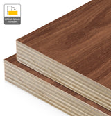 Jarrah Veneer Crown Cut Cross Grain on Plywood