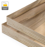 Red Heart Eucalyptus Veneer Natural Feature Grade Cross Grain on Plywood