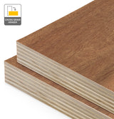 Sapele Veneer Crown Cut Cross Grain on Plywood