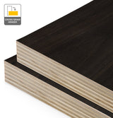 Smoked Eucalyptus Veneer Crown Cut Cross Grain on Plywood