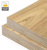 American Oak Veneer Crown Cut Cross Grain on Plywood