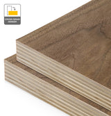 American Walnut Veneer Crown Cut Cross Grain on Plywood