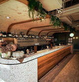 Blackbutt Veneer Natural Feature Grade on Black MDF