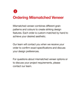 Tasmanian Ash Veneer Mismatched on Fire Rated Black MDF