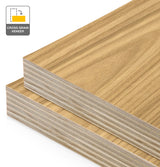 Plantation Oak Veneer Crown Cut Cross Grain on Plywood