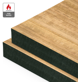Plantation Oak Veneer Quarter Cut on Fire Rated Black MDF