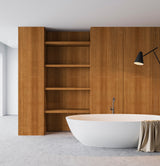 Teak Veneer Quarter Cut on HMR Moisture Resistant Particleboard