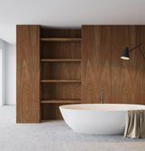 Ironbark Veneer Crown Cut on Moisture Resistant MDF