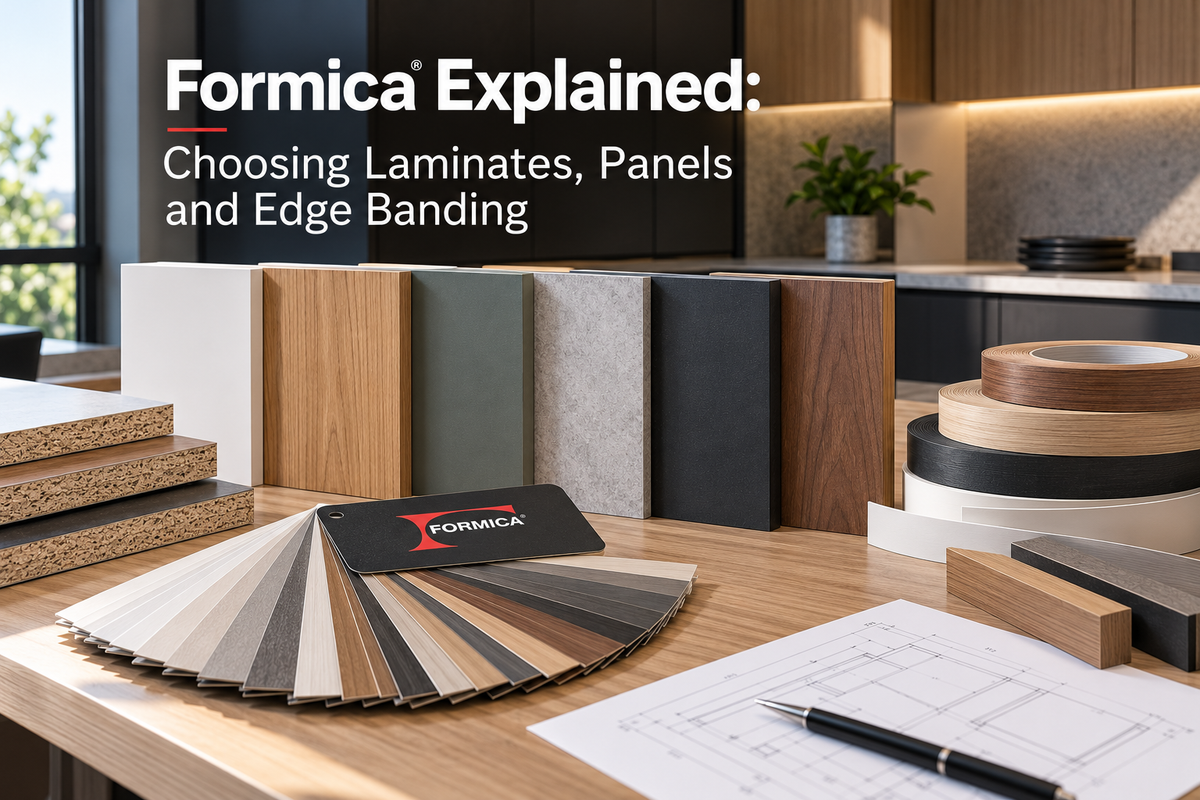 Formica Explained: Choosing Laminates, Panels and Edge Banding