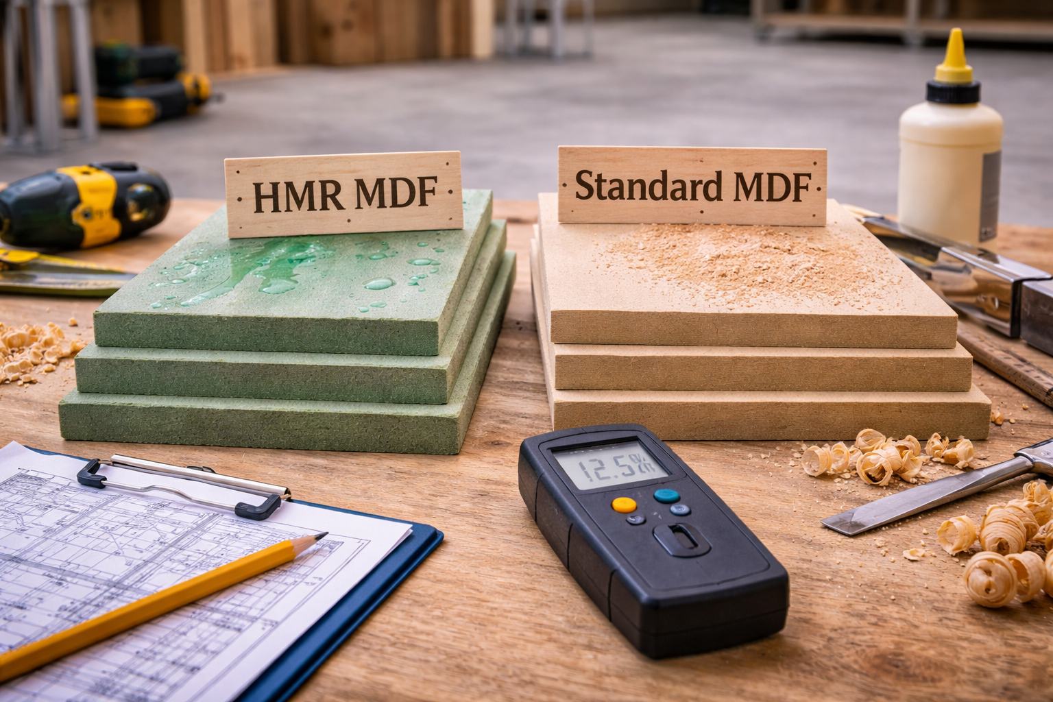 HMR MDF vs Standard MDF: What Specifiers Need to Know