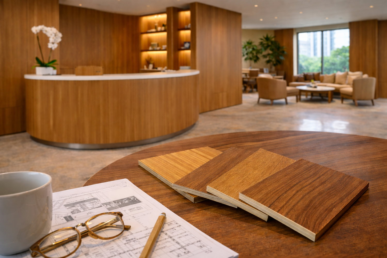 Why Teak Veneer Remains a Go-To Finish for Australian Commercial Interiors