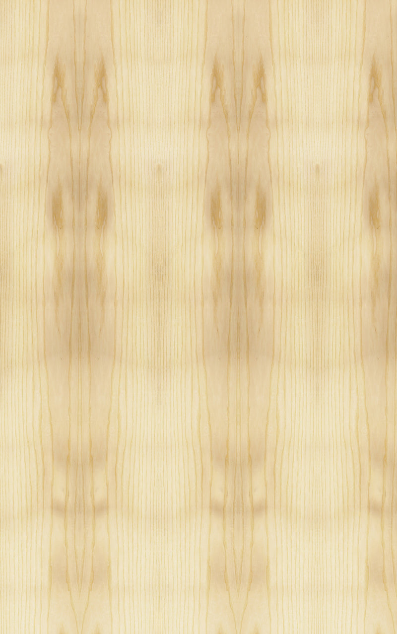 European Ash Veneer Crown Cut on Black Moisture Resistant MDF