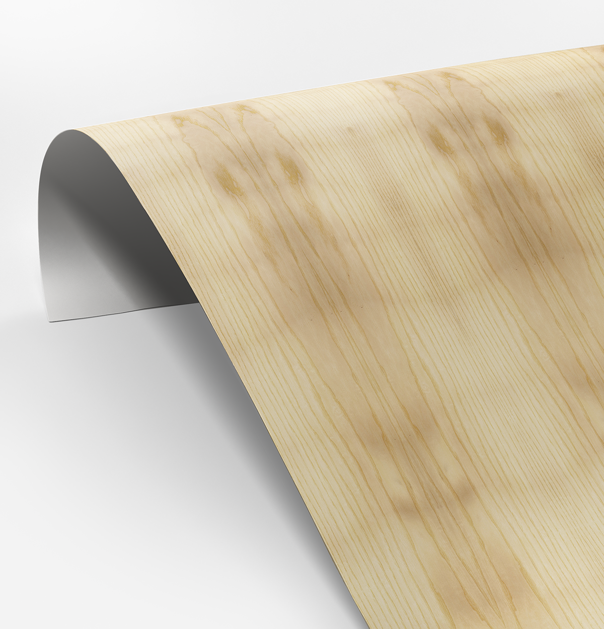 European Ash Veneer Crown Cut on Laminate