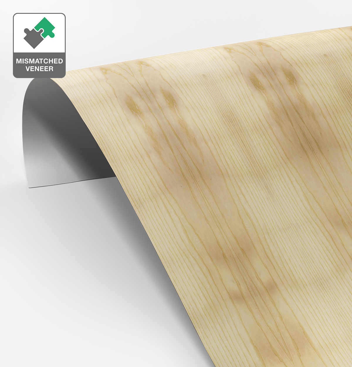 European Ash Veneer Mismatched on Laminate