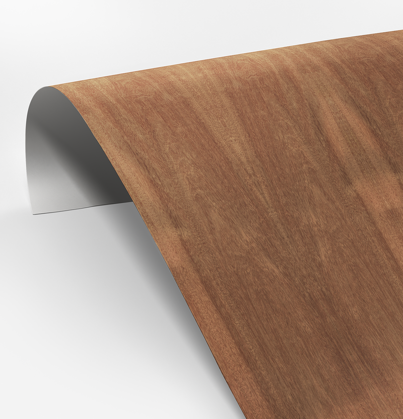 Sapele Veneer Crown Cut on Laminate