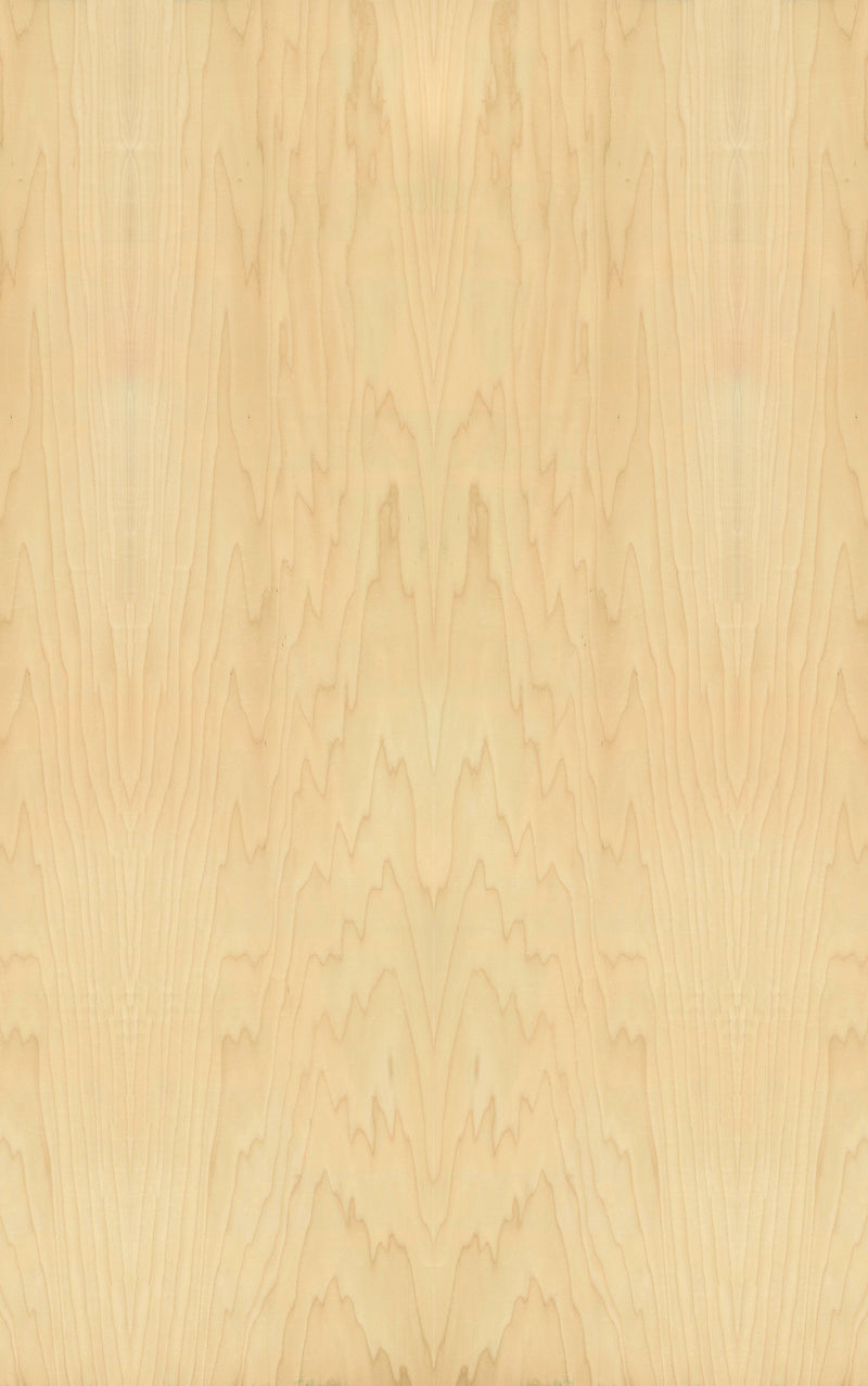 Rock Maple Veneer Crown Cut on Black MDF