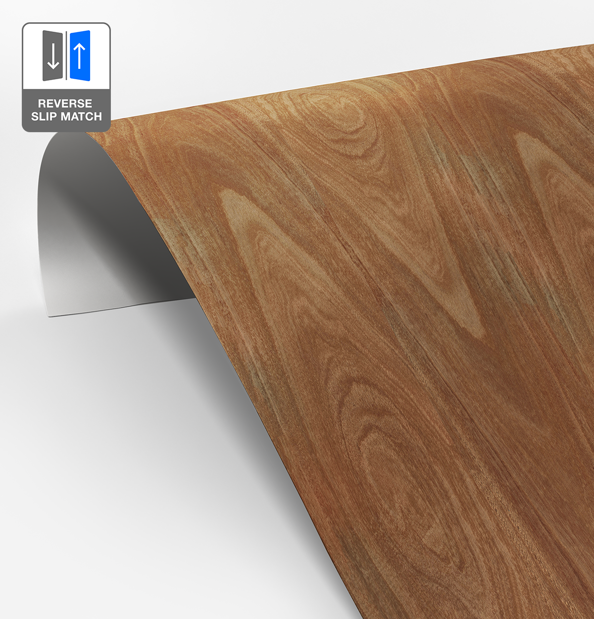 Ironbark Veneer Crown Cut Reverse Slip Match on Laminate