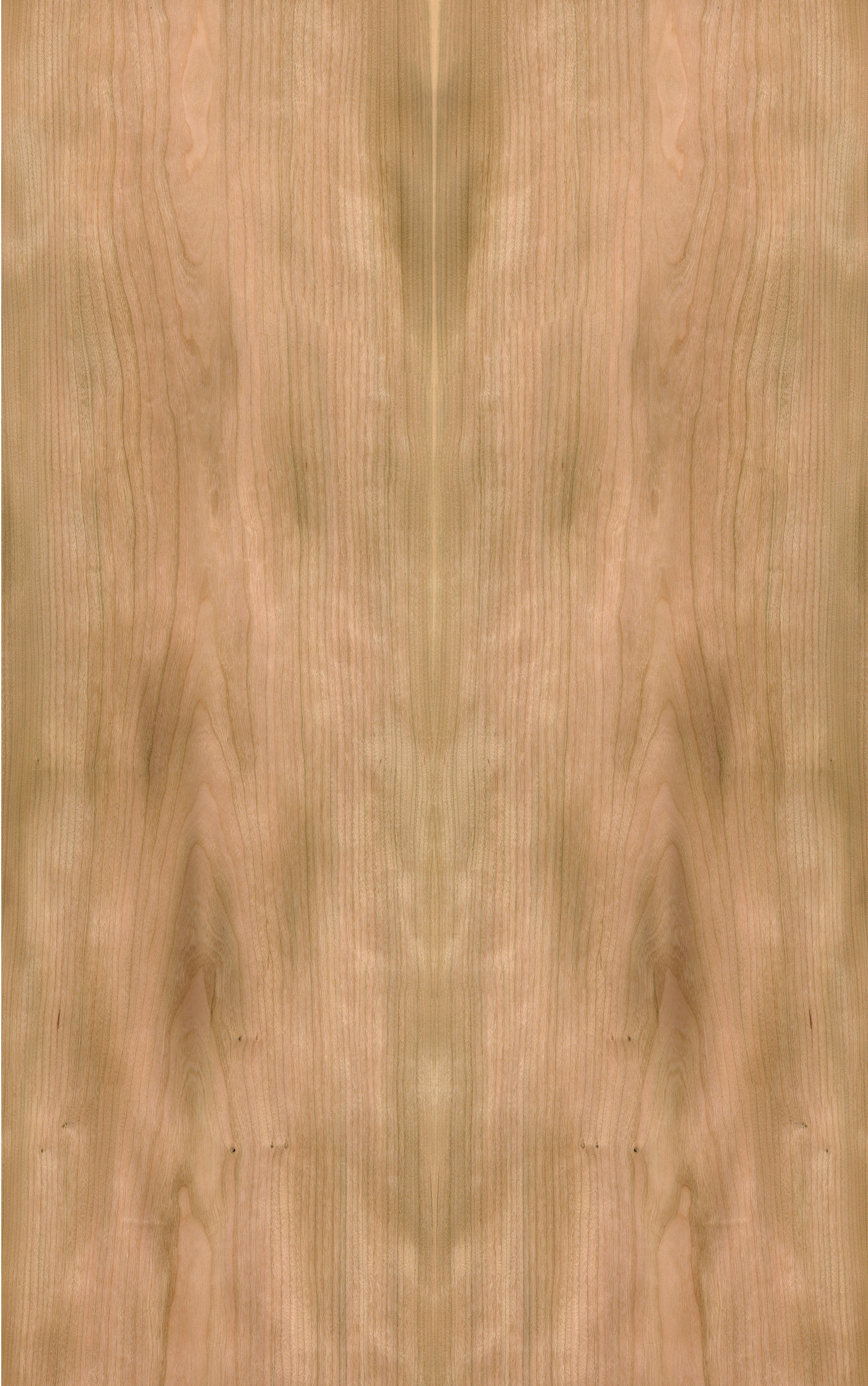 American Cherry Veneer Crown Cut on Black MDF