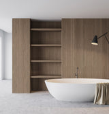 Arezzo Chestnut Reconstituted Veneer on Black Moisture Resistant MDF