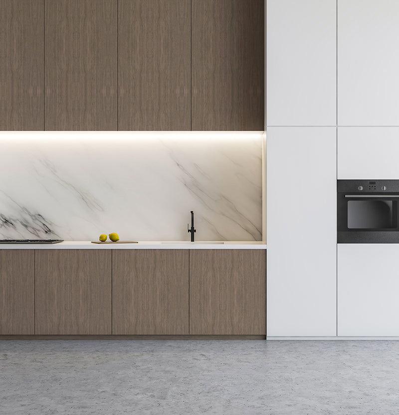 Arezzo Chestnut Reconstituted Veneer on Black Moisture Resistant MDF