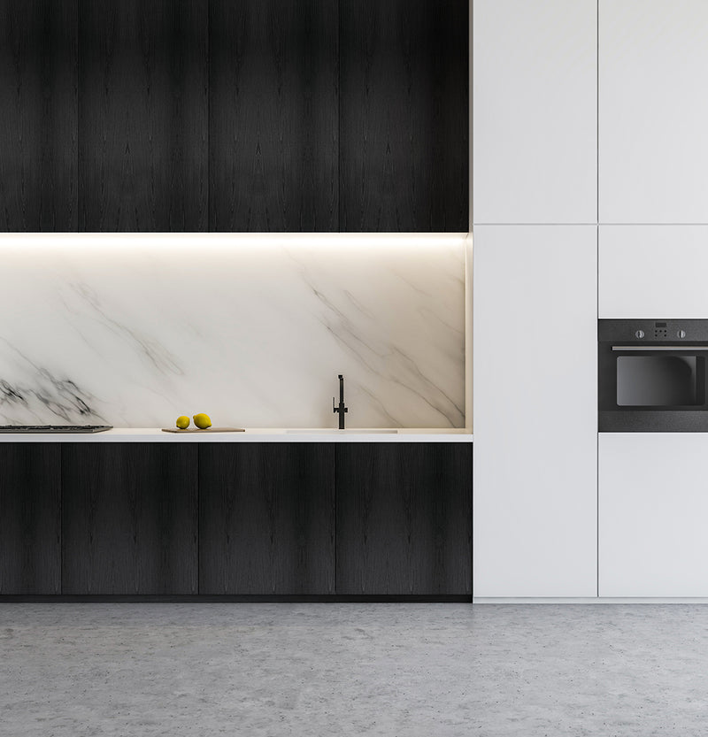 Ebon Reconstituted Veneer on HMR Moisture Resistant Particleboard