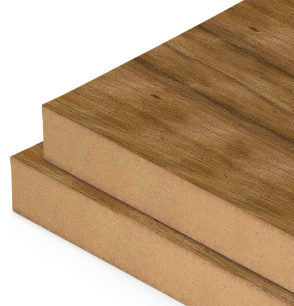 Blackwood Veneer Crown Cut on MDF