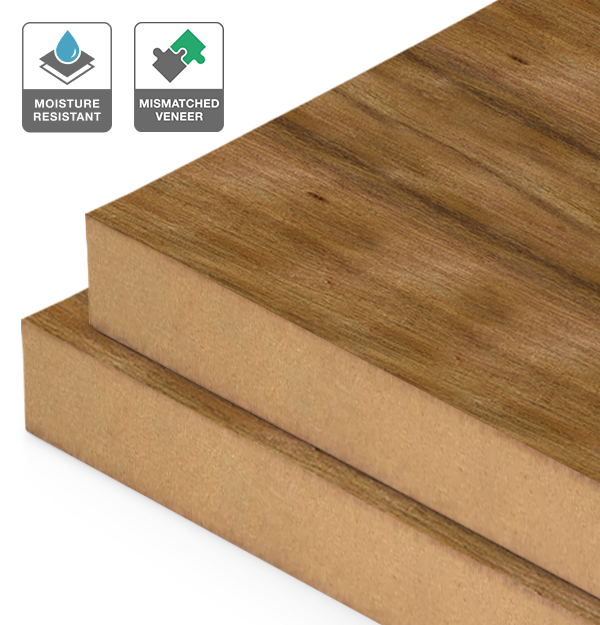 Blackwood Veneer Mismatched on Moisture Resistant MDF