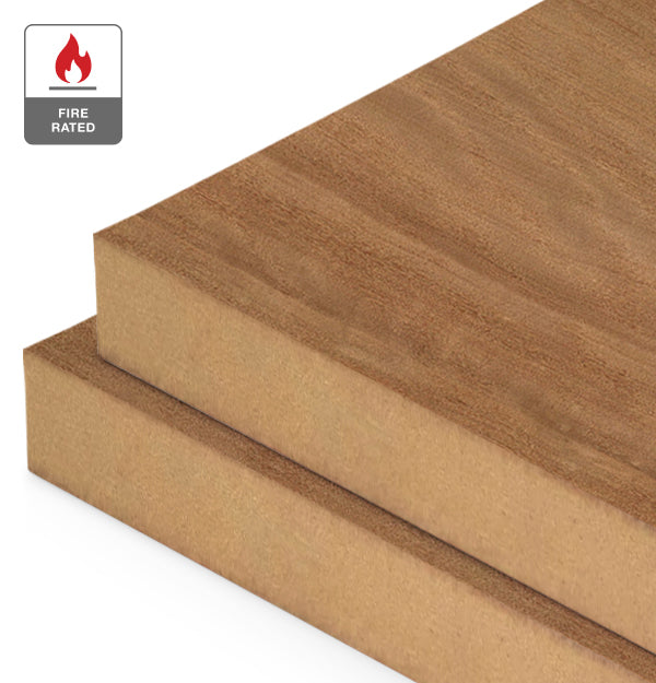 Brushbox Veneer Quarter Cut on Fire Rated MDF – Bord Products