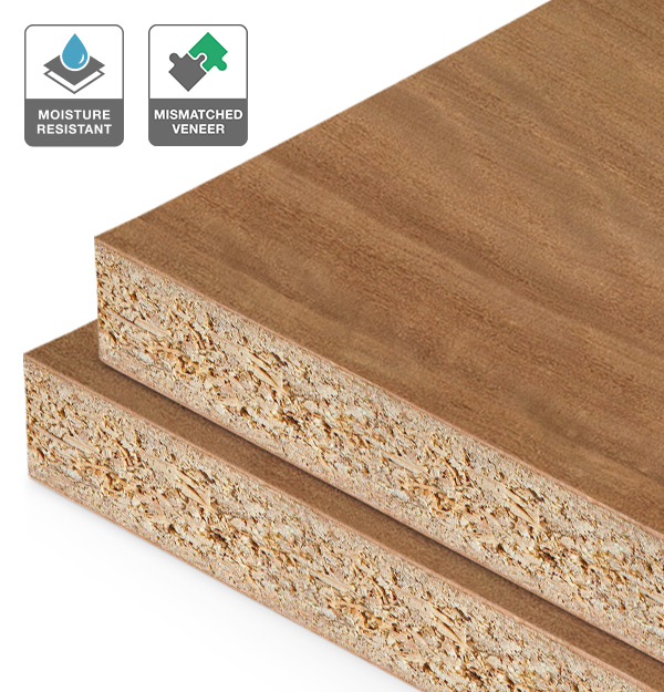 Brushbox Veneer Mismatched on HMR Moisture Resistant Particleboard