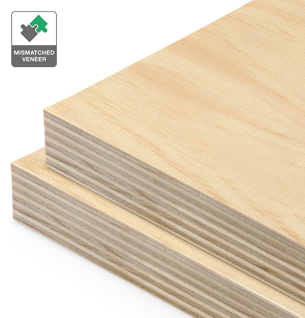 Clear Pine Veneer Mismatched on Plywood