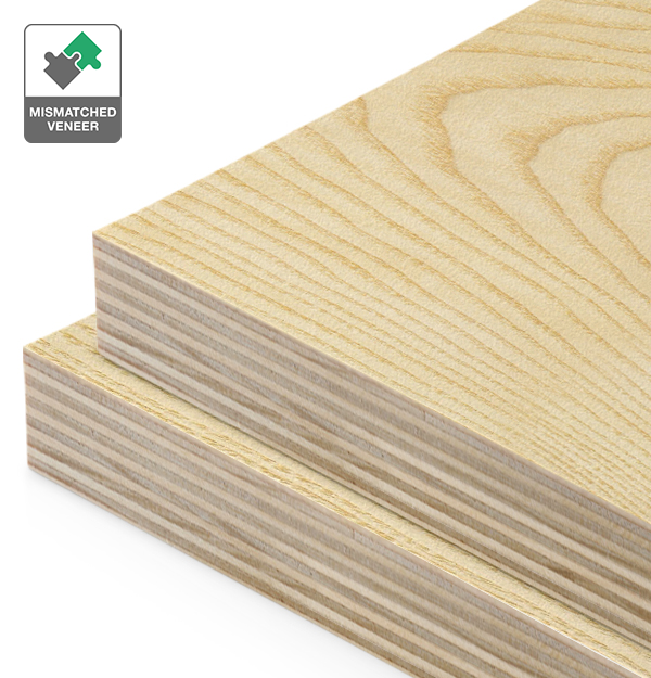 European Ash Veneer Mismatched on Plywood