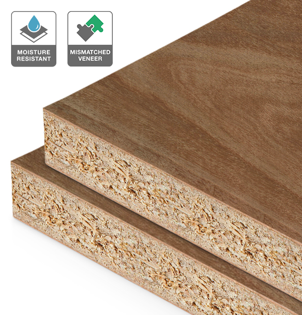 Ironbark Veneer Mismatched on HMR Moisture Resistant Particleboard