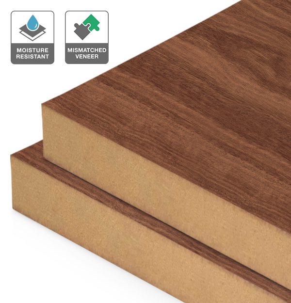 Jarrah Veneer Mismatched on Moisture Resistant MDF