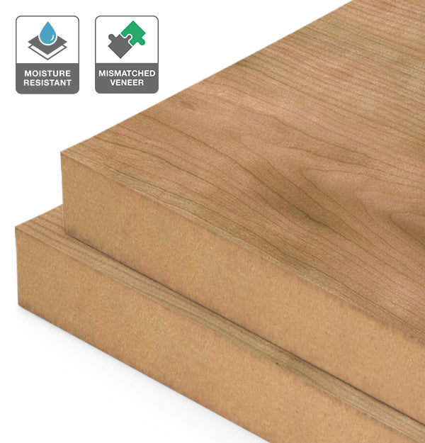 American Cherry Veneer Mismatched on Moisture Resistant MDF