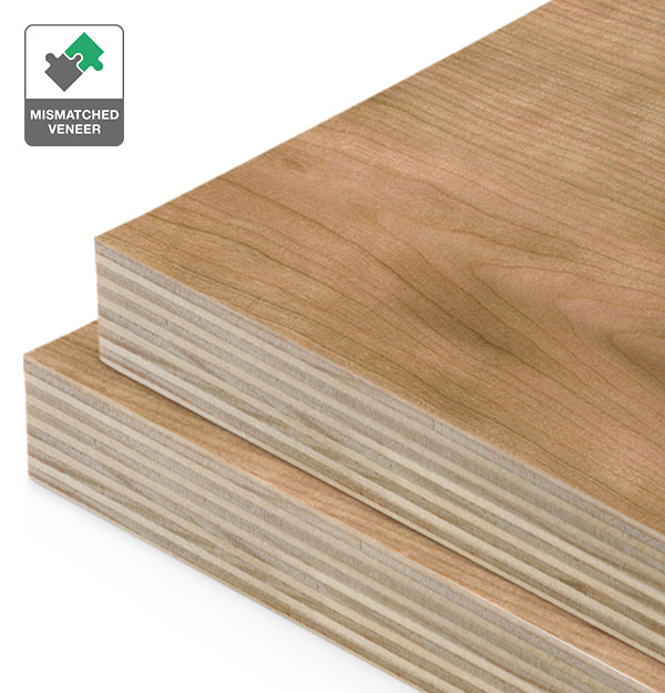 American Cherry Veneer Mismatched on Plywood