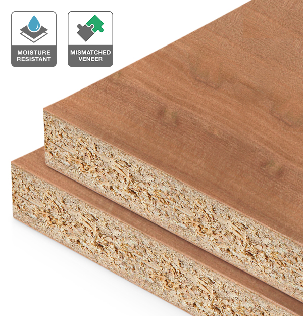 Myrtle Veneer Mismatched on HMR Moisture Resistant Particleboard