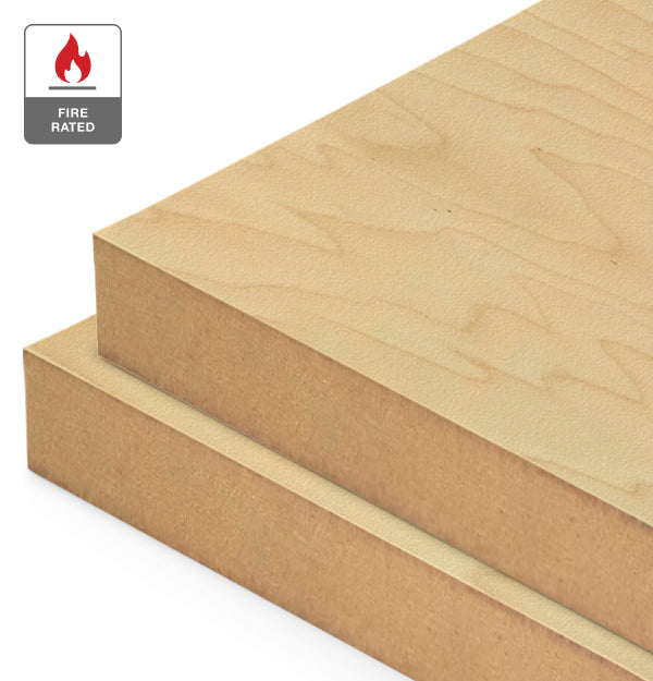 Rock Maple Veneer Crown Cut on Fire Rated MDF – Bord Products