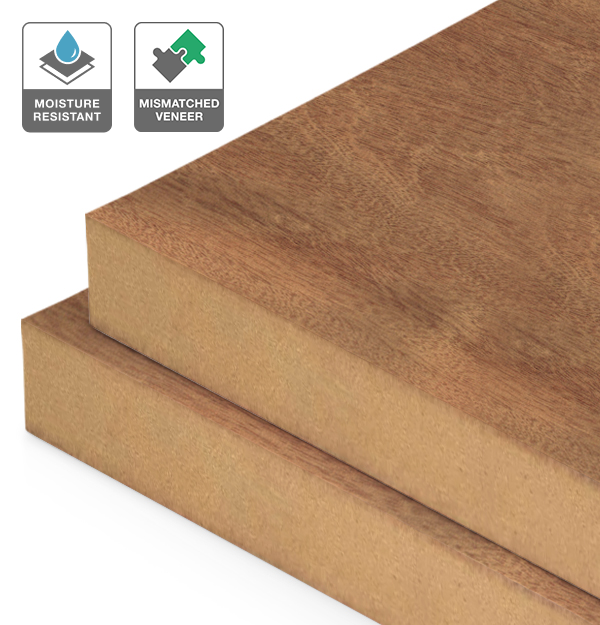 Sapele Veneer Mismatched on Moisture Resistant MDF