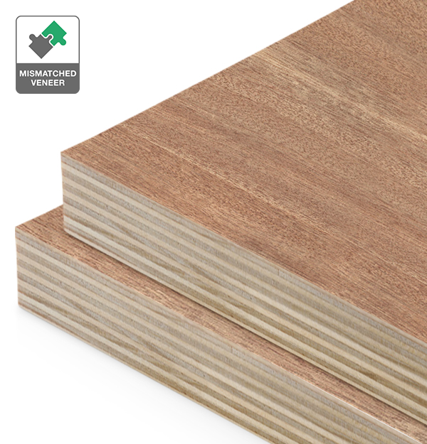 Sliced Pacific Maple Veneer Mismatched on Plywood