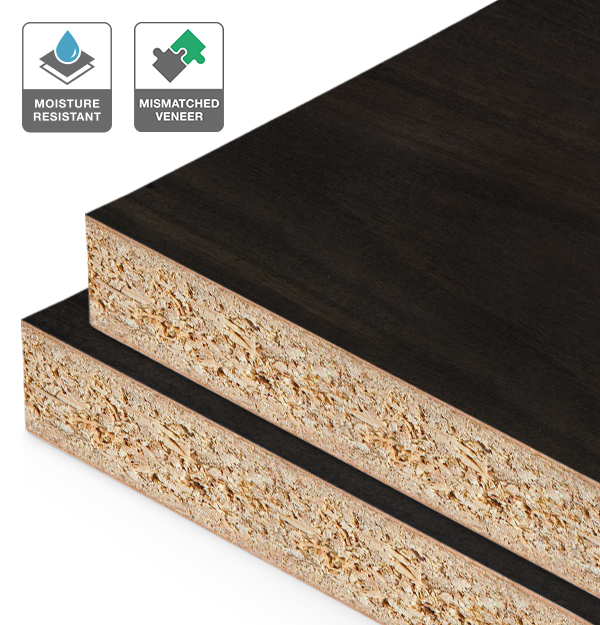 Smoked Eucalyptus Veneer Mismatched on HMR Moisture Resistant Particleboard