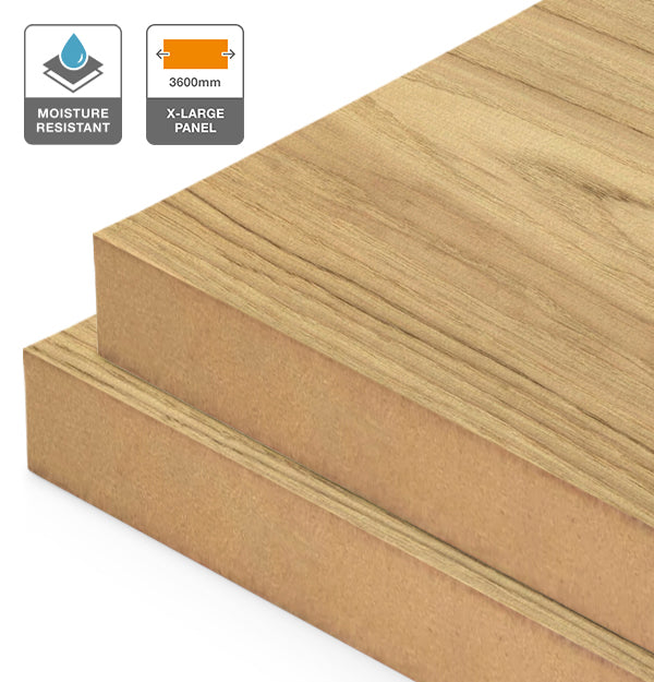 American Oak Veneer Crown Cut on Moisture Resistant MDF 3600L