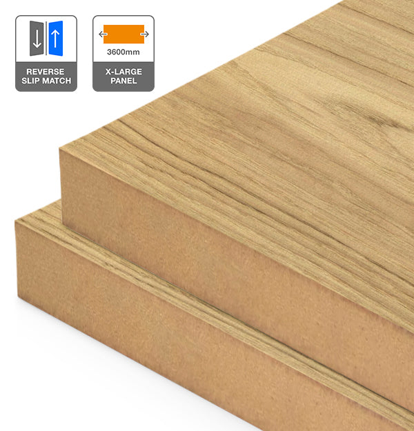 American Oak Veneer Crown Cut Reverse Slip Match on MDF 3600L