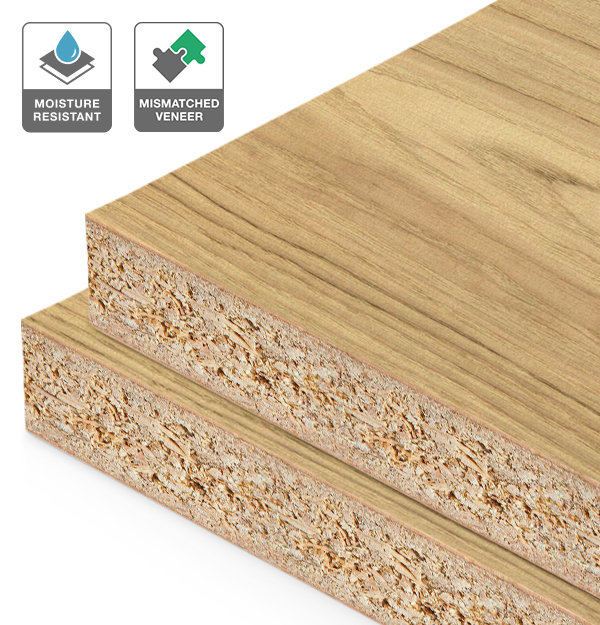 American Oak Veneer Mismatched on HMR Moisture Resistant Particleboard