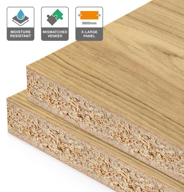 American Oak Veneer Mismatched on HMR Moisture Resistant Particleboard 3600L