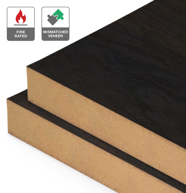 Smoked Oak Veneer Mismatched on Fire Rated MDF
